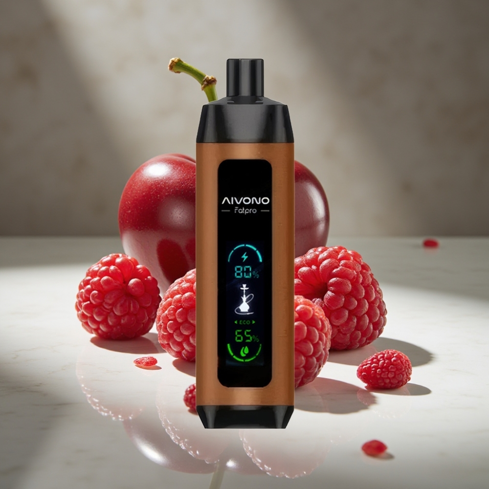 Aivono AIM FATPRO 22000 Puffs 28ml 0.6 ohm Mesh Cereza Frambuesa Recargable