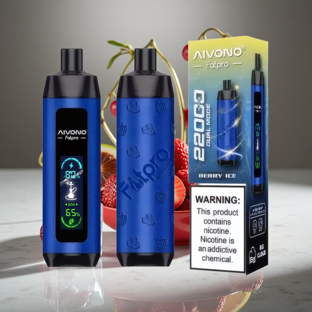 Aivono AIM FATPRO 22000 Puffs 28ml 5% Nic Berry Ice 600mAh Recargable 0.6ohm Mesh