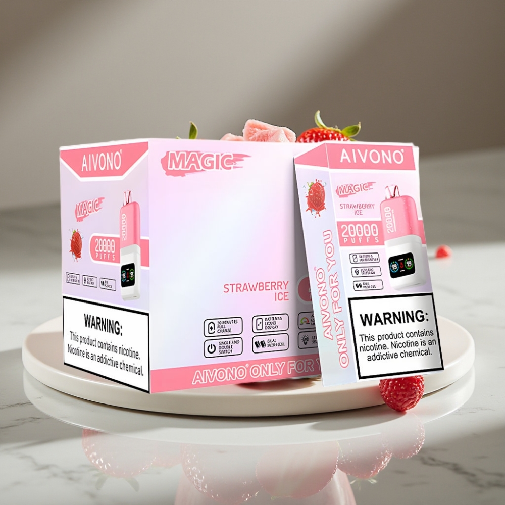 Aivono AIM MAGIC 20000 Puffs 26ml Dual Mesh Coils Fresa Hielo