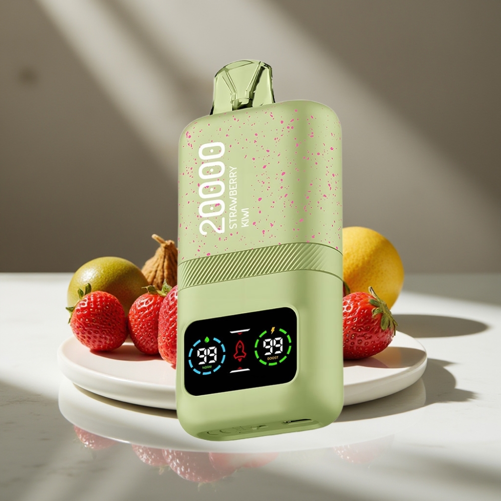 Aivono AIM MAGIC 20000 Puffs Doble Malla LCD Recargable fresa kiwi