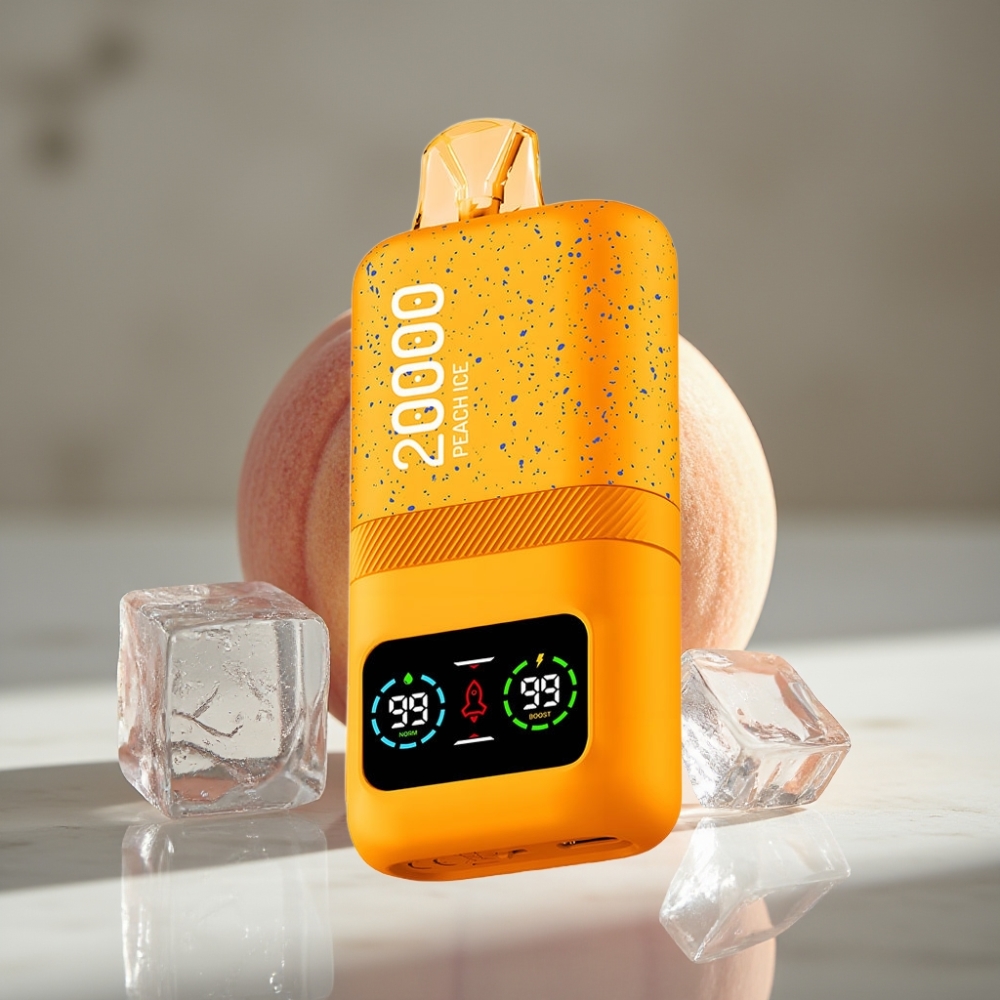 Aivono AIM MAGIC 20000 Puffs Dual Mesh LCD Recargable Tipo-C Sabor Melocotón Helado