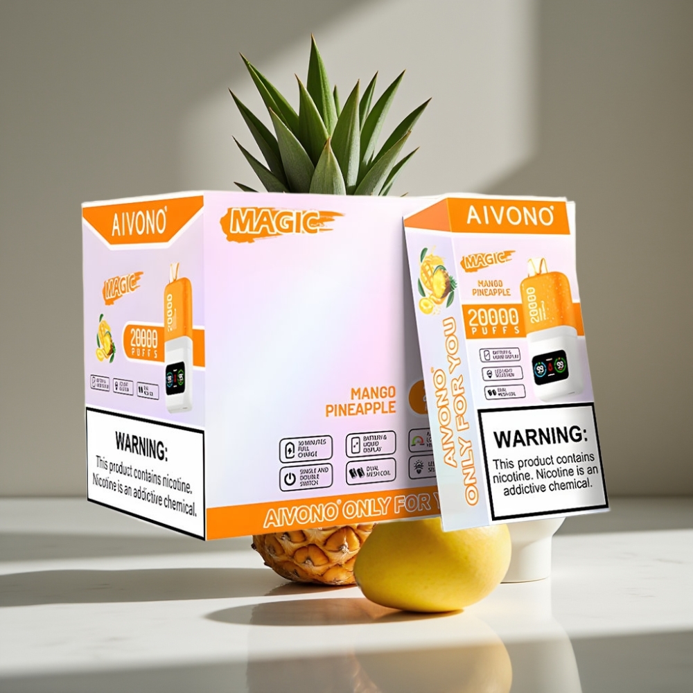 Aivono AIM MAGIC 20000 Puffs Mango Piña Dual Mesh LCD Recargable