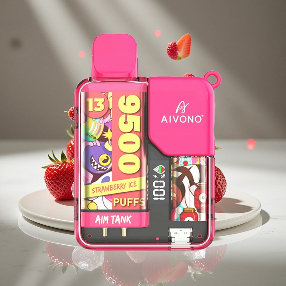 Aivono AIM-TANK 9500 Puffs 18ml 650mAh LCD Fresa Hielo