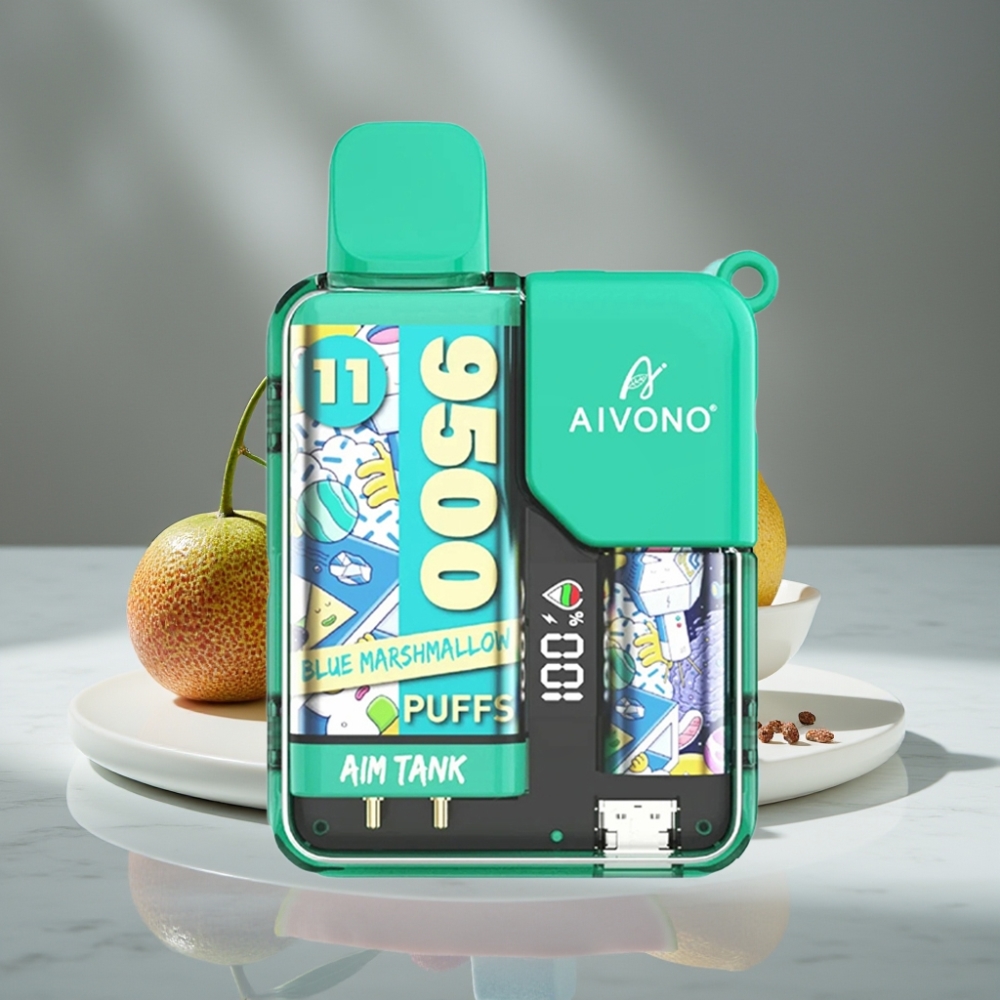 Aivono AIM-TANK 9500 Puffs 18ml LCD Azul Malvavisco