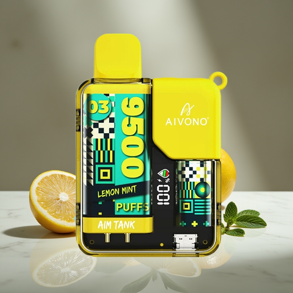 Aivono AIM-TANK 9500 Puffs 18ml LCD Limón Menta