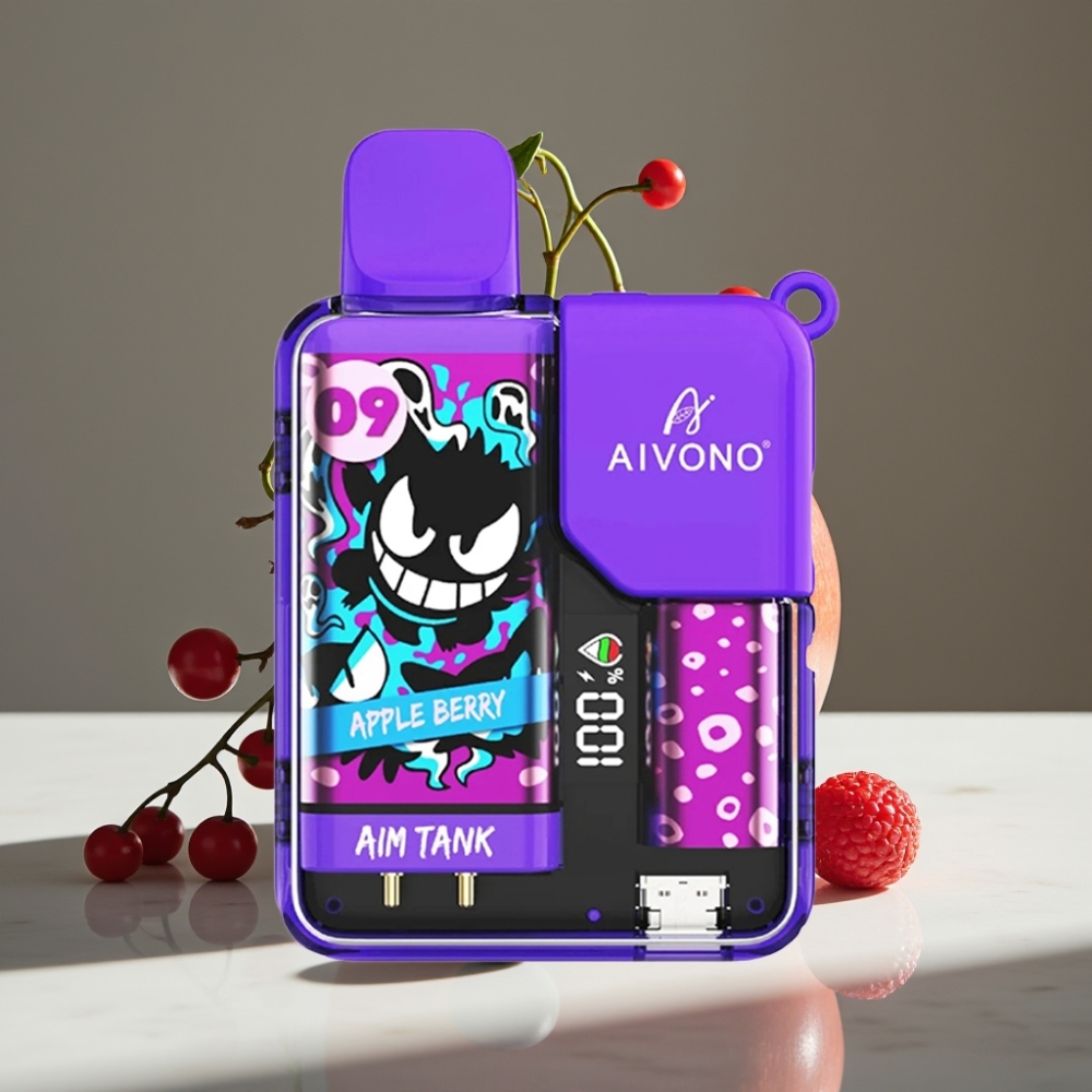 Aivono AIM-TANK 9500 Puffs 18ml Manzana Baya LCD 650mAh 1.2ohm Mesh