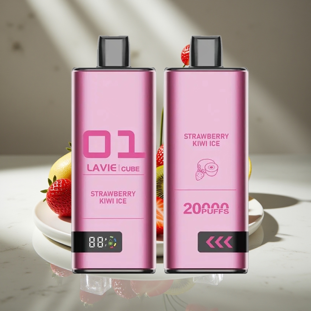 Lavie Cube 20000 Puffs 28ML Fresa Kiwi Hielo Tipo C 600mAh