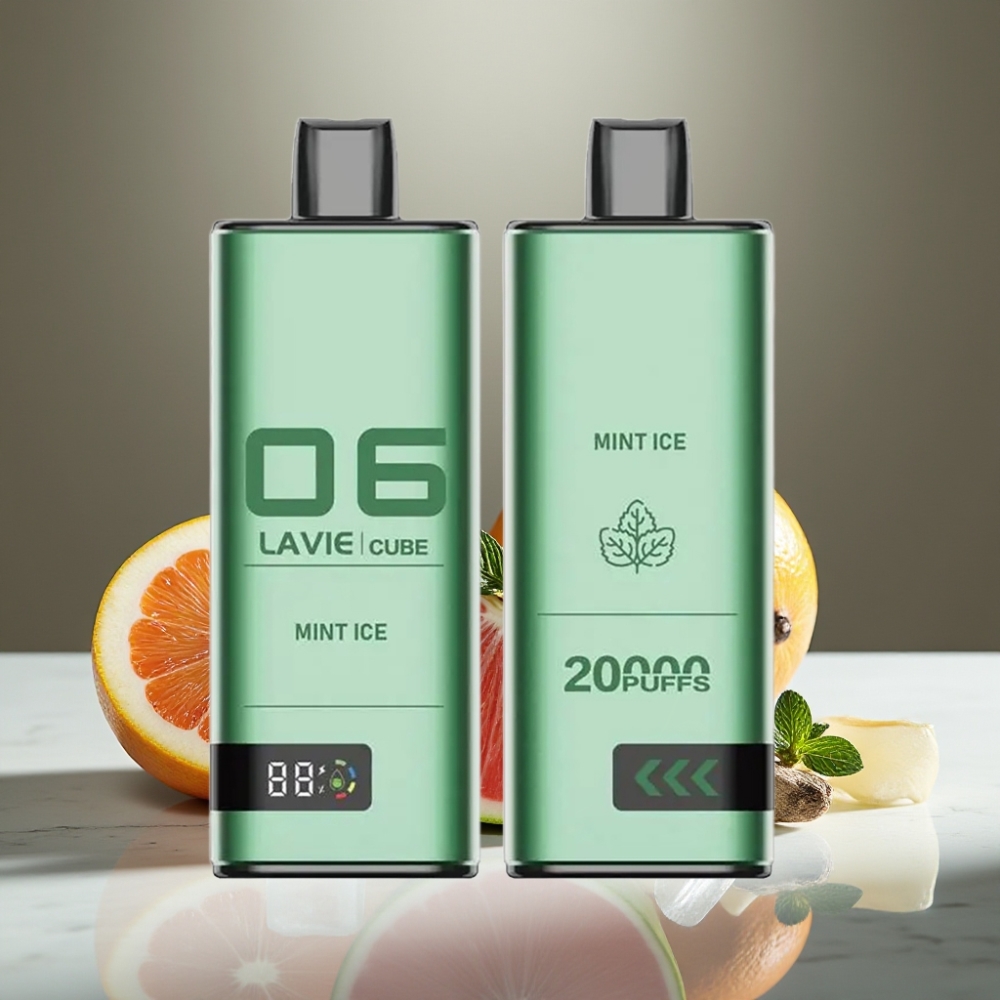 Lavie Cube 20000 Puffs Vape Desechable Menta Hielo – 28ML, 5% Nic Sal, Tipo C