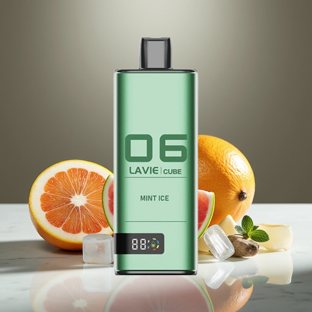 Lavie Cube 20000 Puffs Vape Desechable Menta Hielo – 28ML, 5% Nic Sal, Tipo C