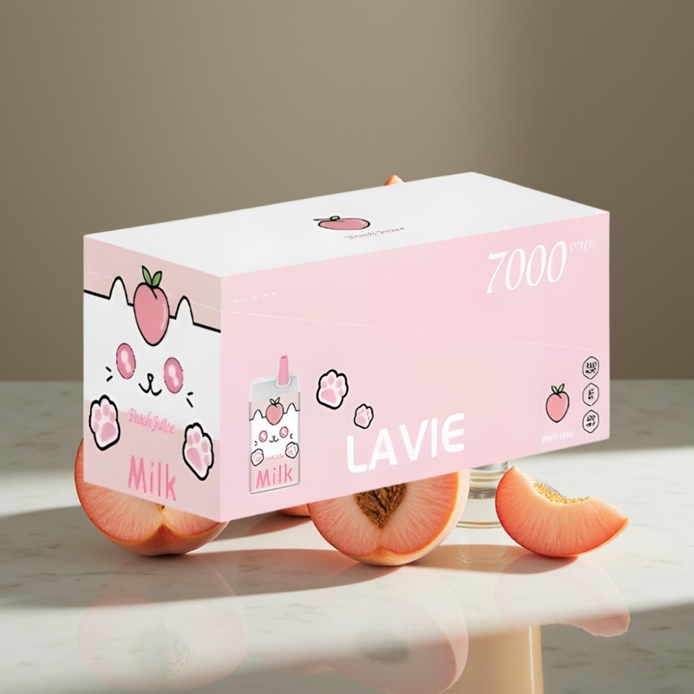 LAVIE Milk 7000 Puffs 16ML Durazno Tipo C Recargable