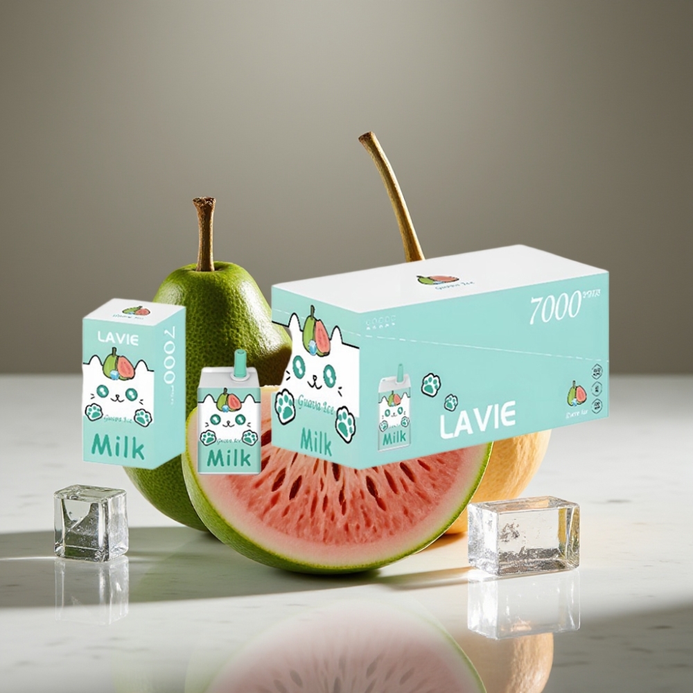 LAVIE Milk 7000 Puffs 16ML Guava Hielo Tipo C Recargable