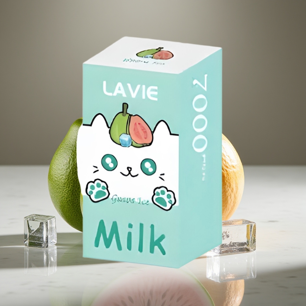 LAVIE Milk 7000 Puffs 16ML Guava Hielo Tipo C Recargable