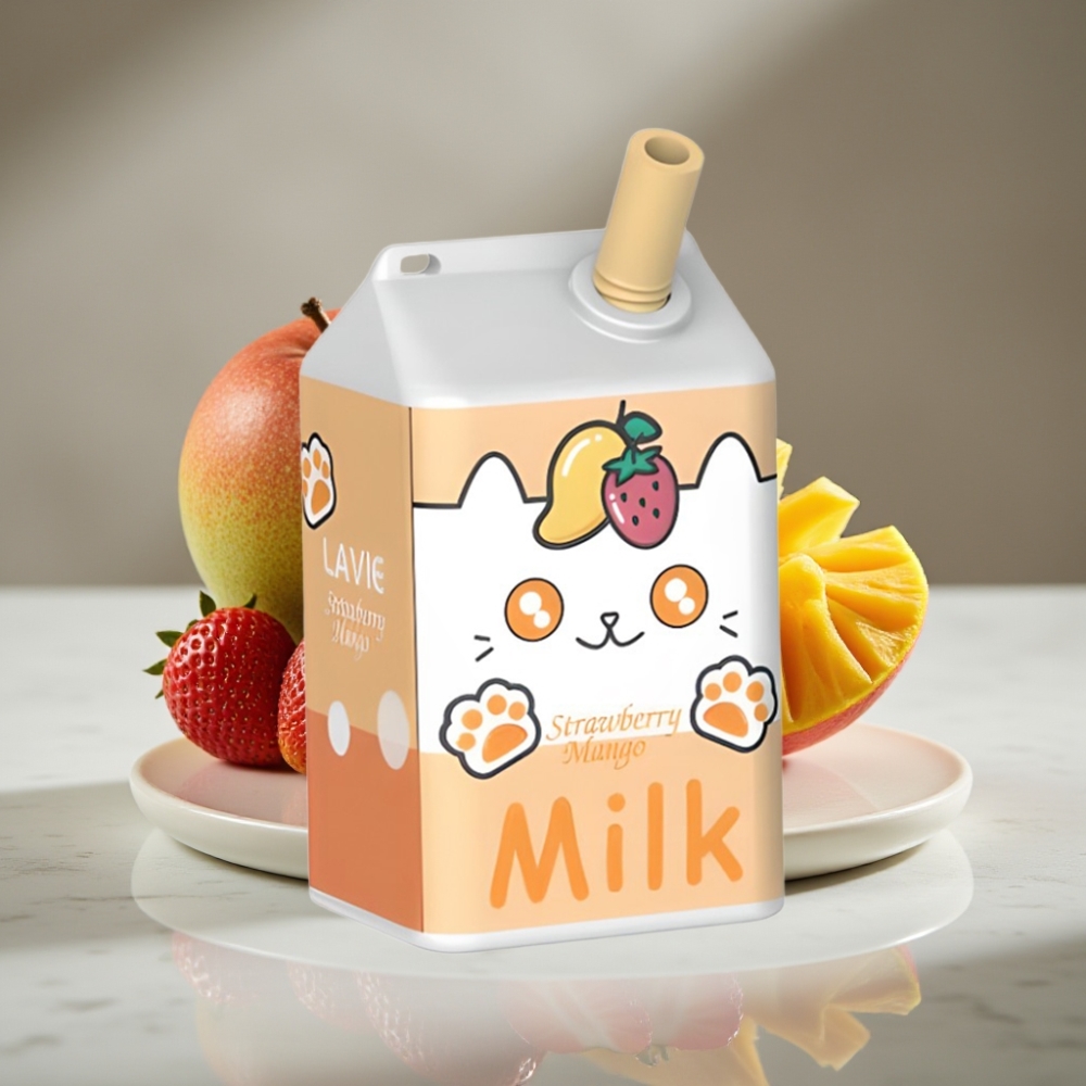 LAVIE Milk 7000 Puffs Fresa Mango 16ML 600mAh Tipo C Recargable