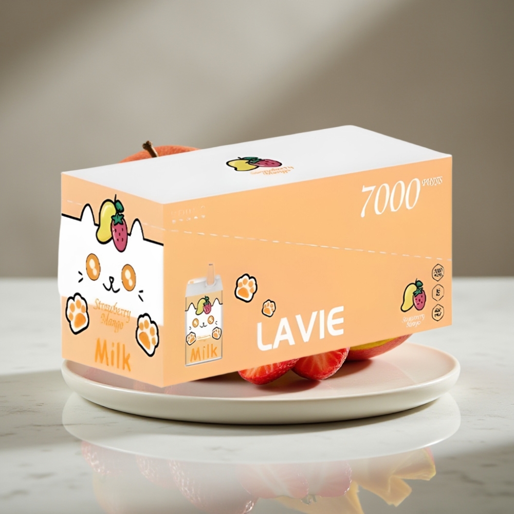 LAVIE Milk 7000 Puffs Fresa Mango 16ML 600mAh Tipo C Recargable