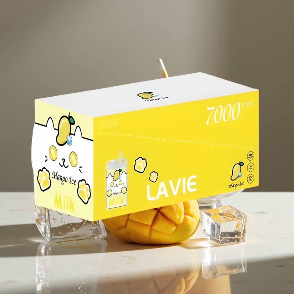 LAVIE Milk 7000 Puffs Mango Hielo 16ML 5% Tipo C Recargable