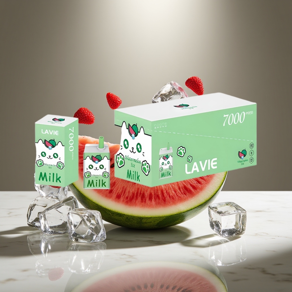 LAVIE Milk 7000 Puffs Sandía Helada 16ML 5% Tipo C Recargable