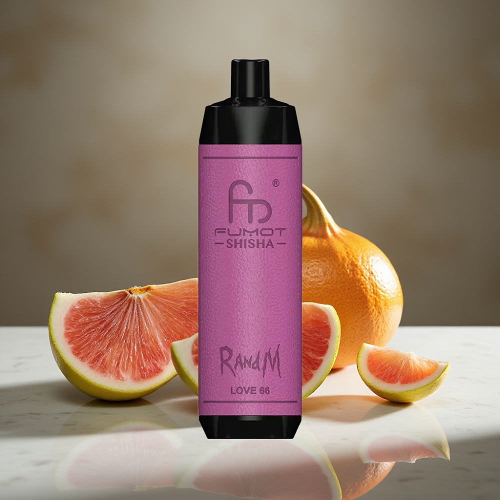 RandM Fumot Shisha 10000 Puffs 18ml 0.5% Nic Amor 66 Desechable