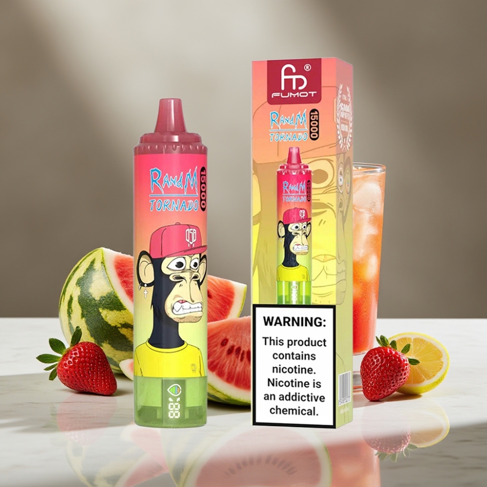 RandM Fumot Tornado 15000 Puffs 25ml 850mAh Fresa Sandía Limonada