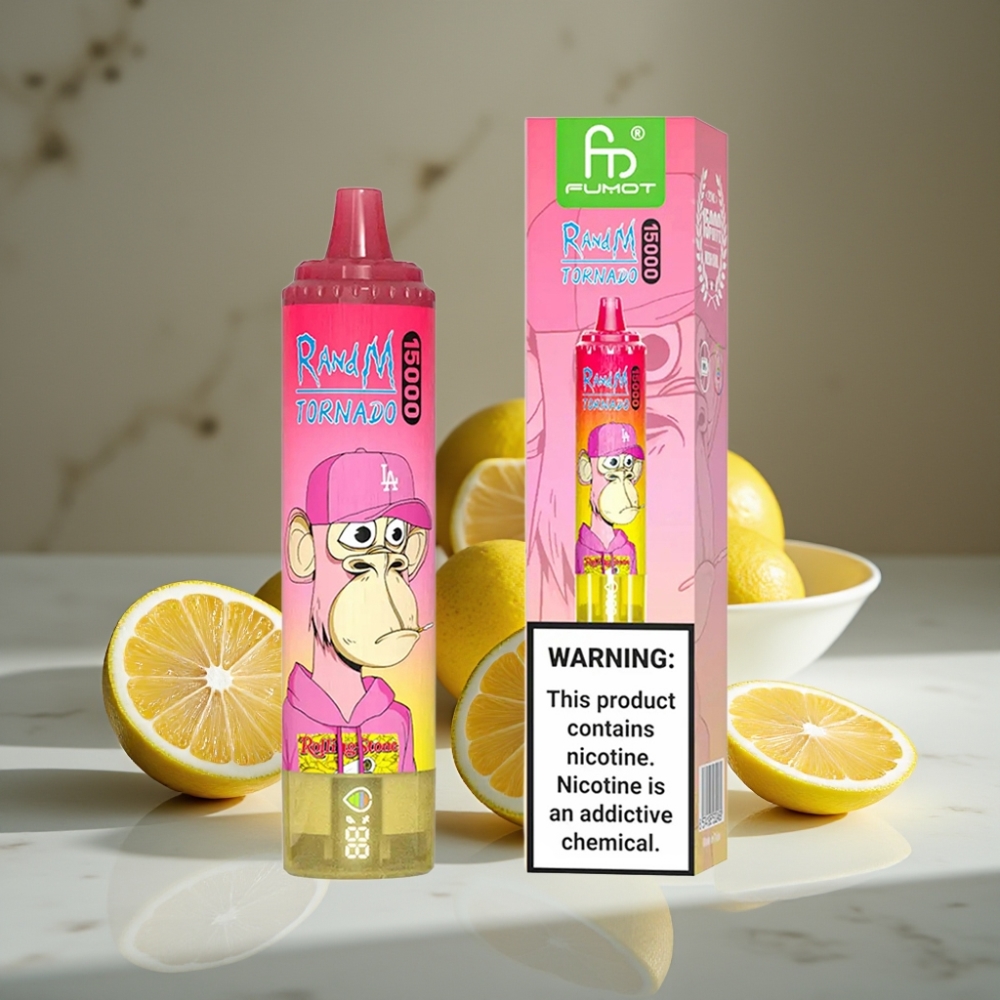 RandM Fumot Tornado 15000 Puffs 25ml 850mAh LCD Limón