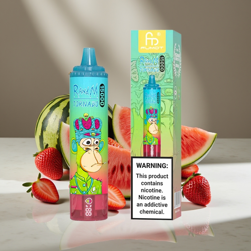 RandM Fumot Tornado 15000 Puffs 25ml 850mAh Tipo-C Fresa Sandía