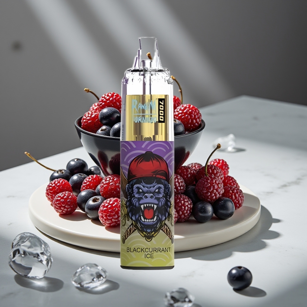 RandM Fumot Tornado 7000 Puffs 14ML 850MAH Malla Ajustable Blackcurrant Ice