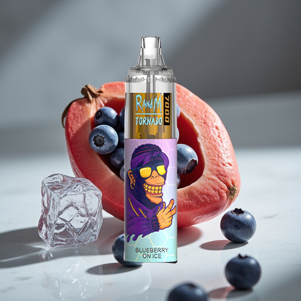 RandM Fumot Tornado 7000 Puffs 14ML 850MAH Malla Azul Helado