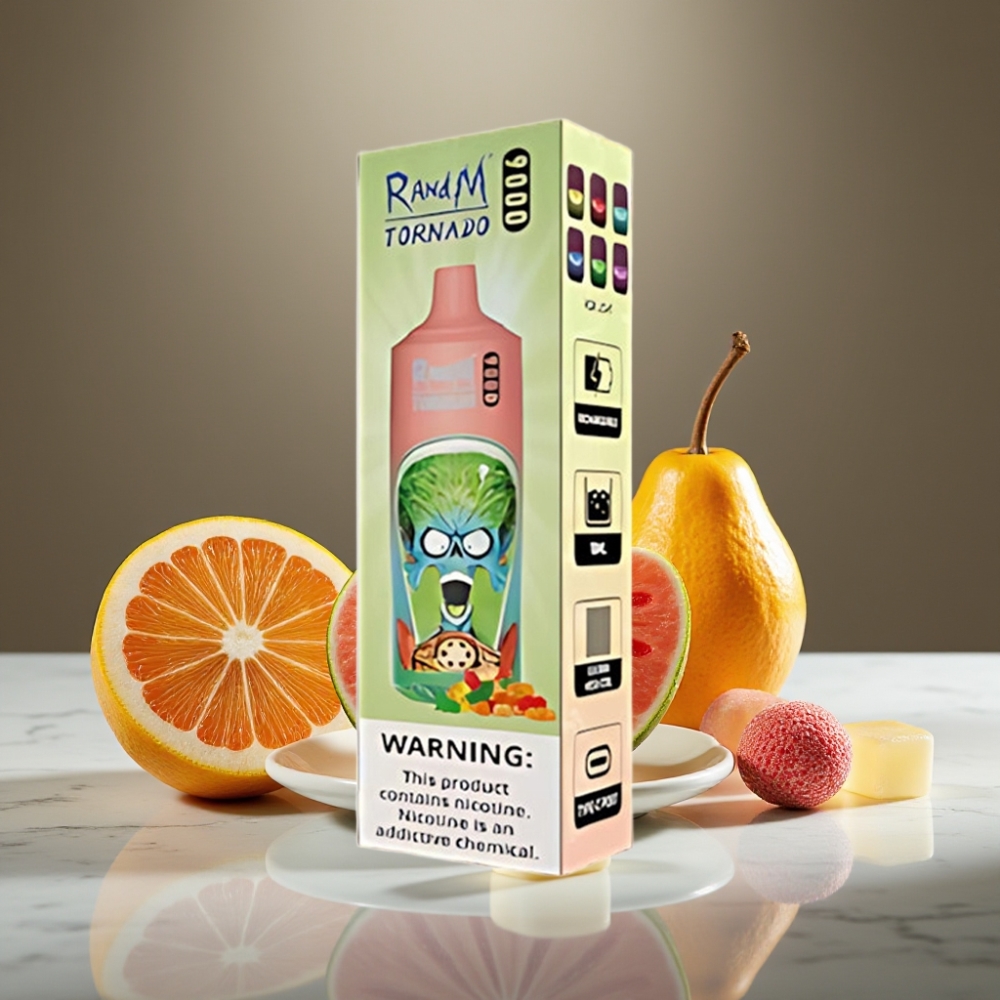 RandM Tornado 9000 Puffs 18 mL Recargable Malla RGB Osito de Goma