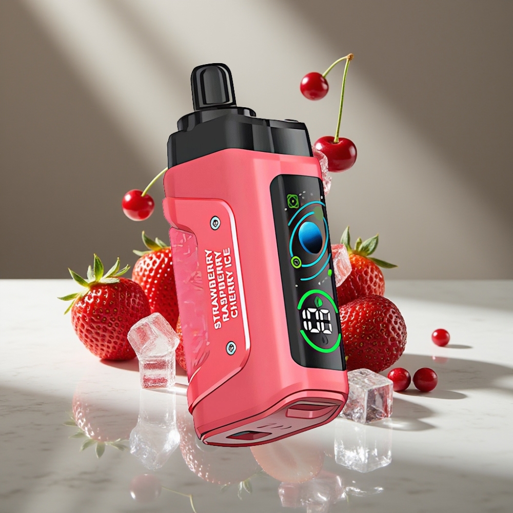 Razz Bar 45000 Puffs Ajustable 1.0 Ohm Tipo-C Fresa Cereza Hielo