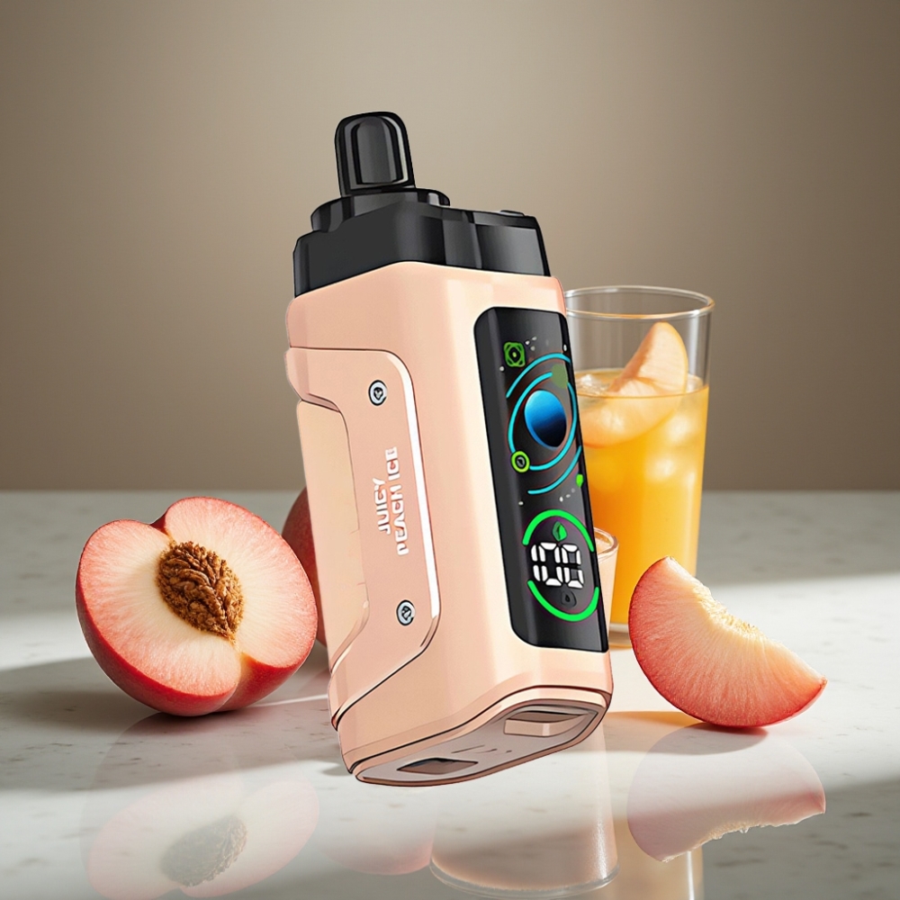 Razz Bar 45000 Puffs Ajustable Tipo-C 20 mg/ml Durazno Jugoso Helado
