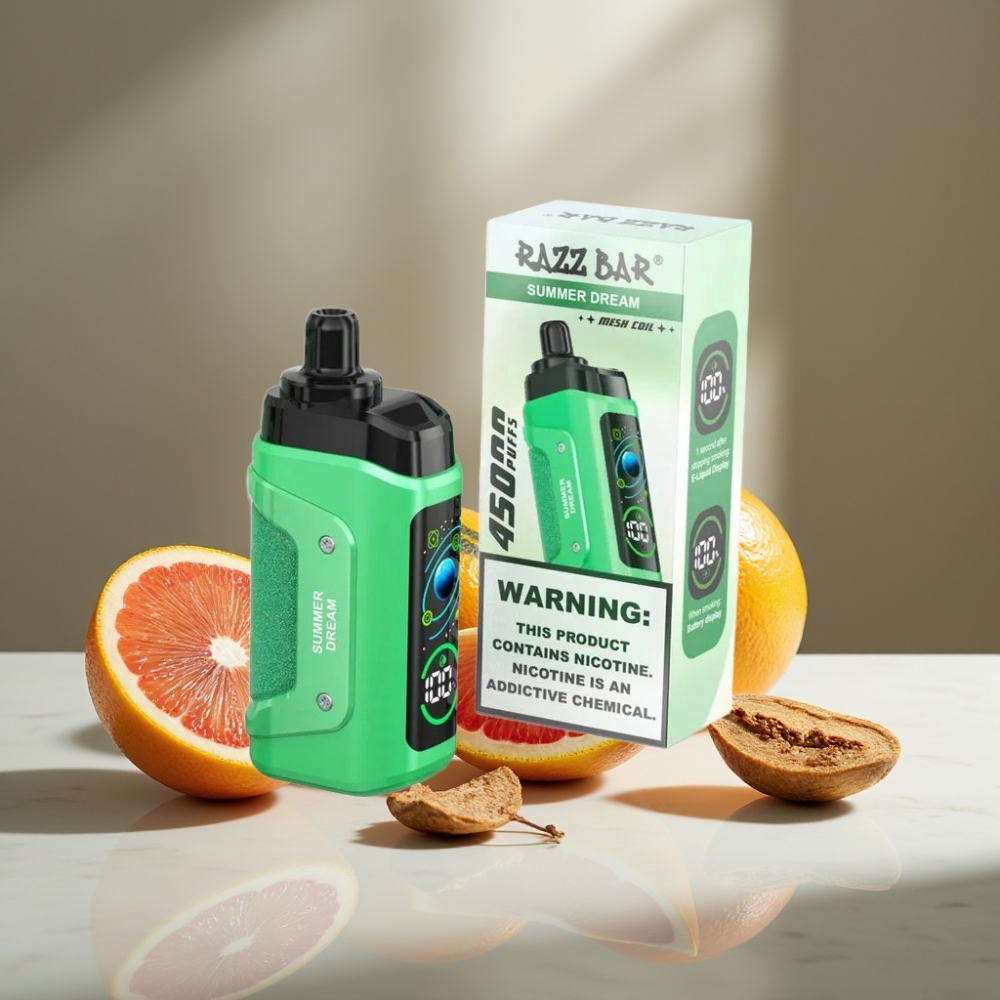 Razz Bar 45000 Puffs Ajustable Tipo-C 20 mg/ml Sabor Sueño de Verano