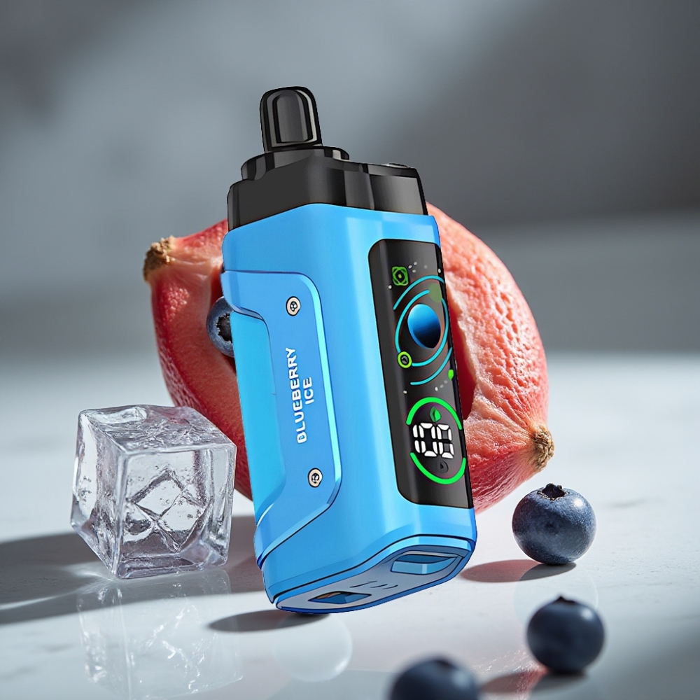 Razz Bar 45000 Puffs Vape Desechable Blueberry Ice 1.0 Ohm Mesh Coil Tipo-C Recargable