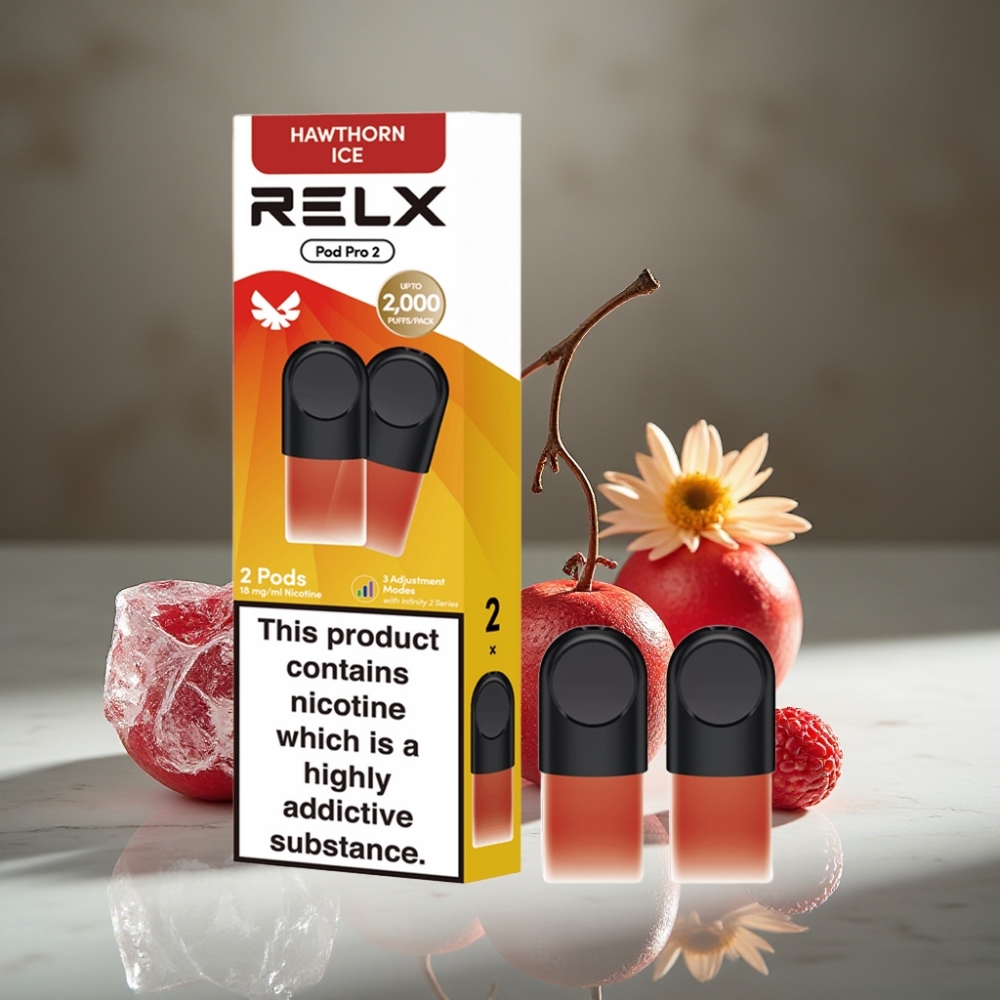 RELX Pod Pro 2 600 puffs 1.8% Nicotina 1.9ml Espino Hielo 3 modos de voltaje