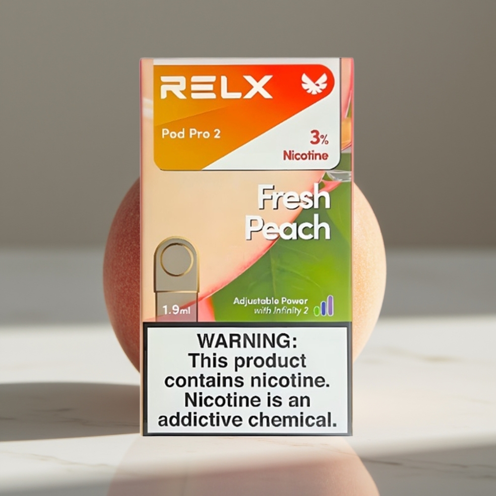 RELX Pod Pro 2 600 puffs 1.9ml 3% Nicotine Durazno Fresco