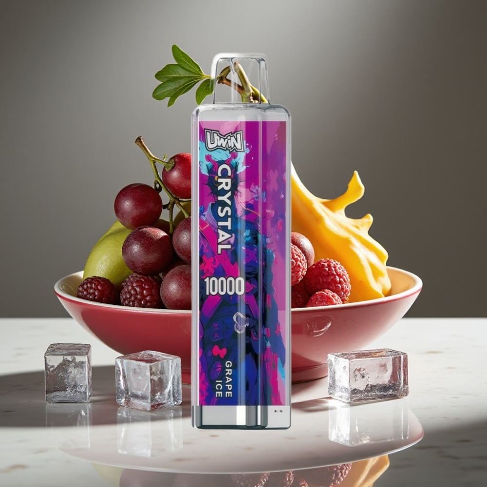 UWIN Crystal 10000 Puffs 18ml 5% Grape Ice RGB