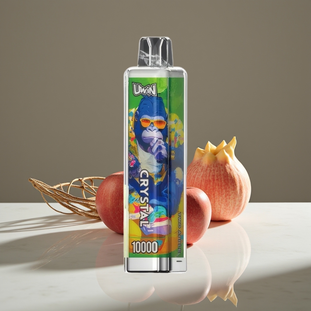 UWIN Crystal 10000 Puffs Doble Manzana 18ml Tipo-C RGB