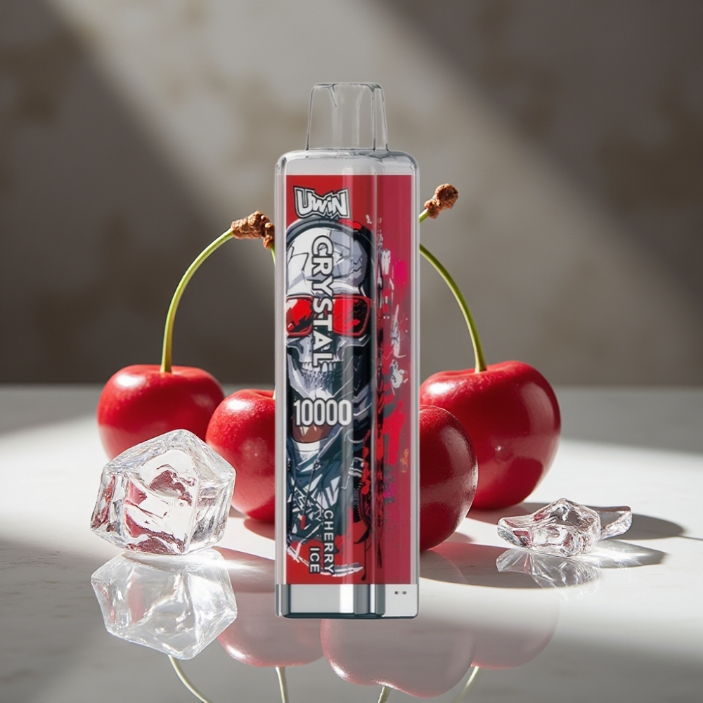 UWIN Crystal 10000 Puffs Vape Desechable Cereza Helada 18ml 650mAh RGB