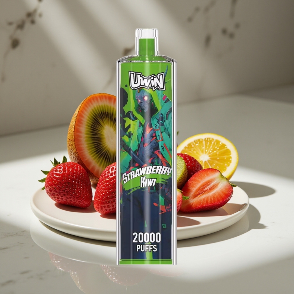 Uwin Shisha Hookah Crystal 20000 Puffs 22ml Fresa Kiwi 0% 2% 3% 5% Nicotina Tipo-C