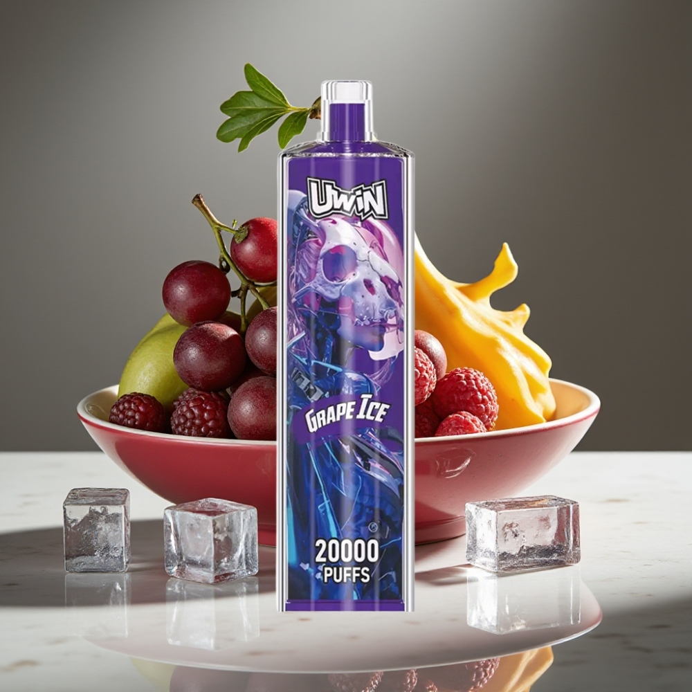 Uwin Shisha Hookah Crystal 20000 Puffs 22ml Tipo-C Uva Helada