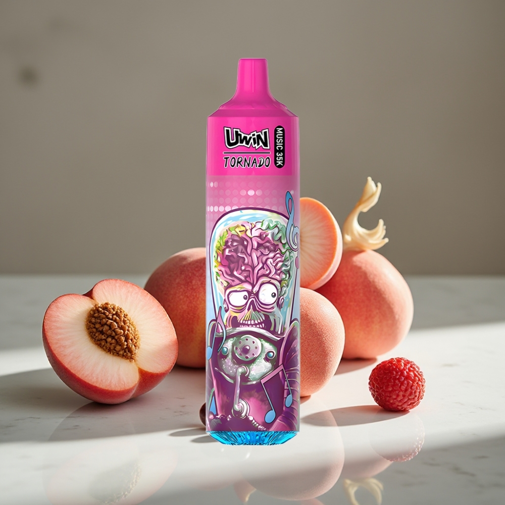 Uwin Tornado 35K 600mAh Tipo-C Durazno Baya Malla 1.0 Ohm