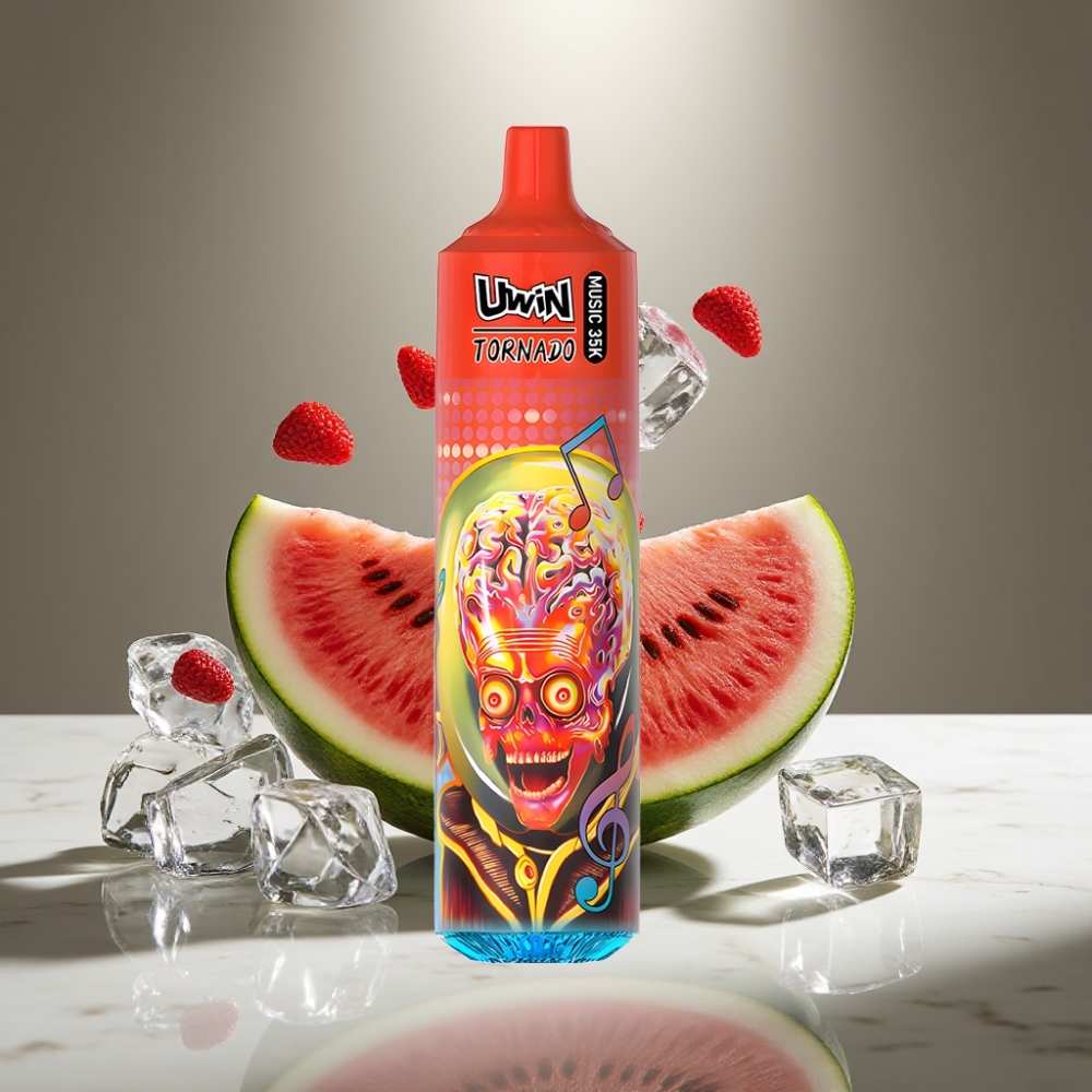 Uwin Tornado 35K Music Recargable 600mAh Tipo-C Sabor Sandía Helada