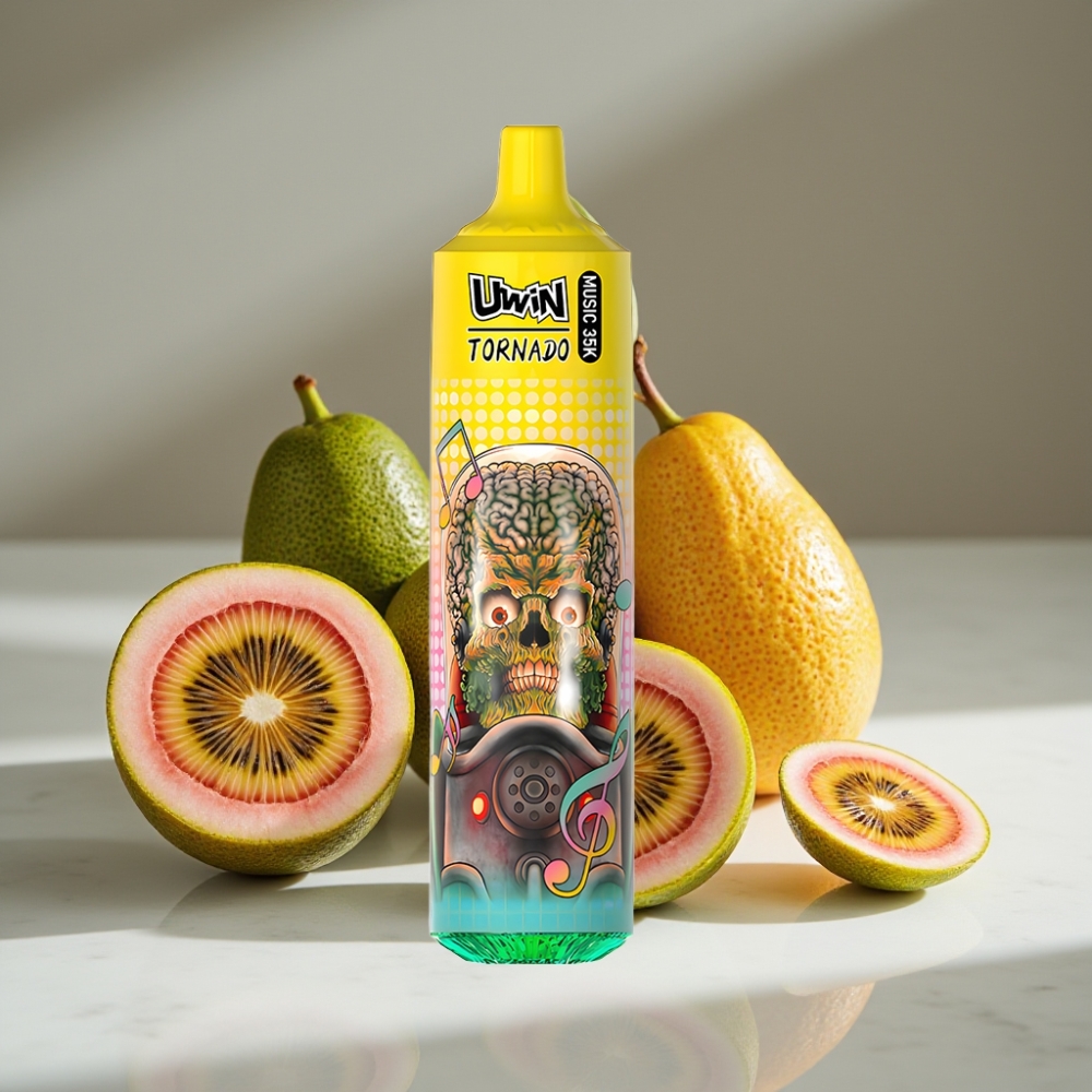 Uwin Tornado 35K Recargable 600mAh Tipo C Sabor Kiwi Maracuyá Guayaba