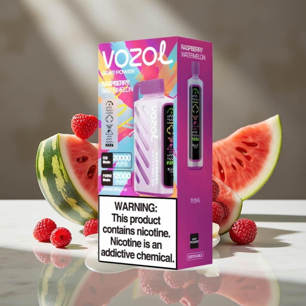 VOZOL Gear Power 20000 Puffs Dual Mesh Coil 20mL Frambuesa Sandía