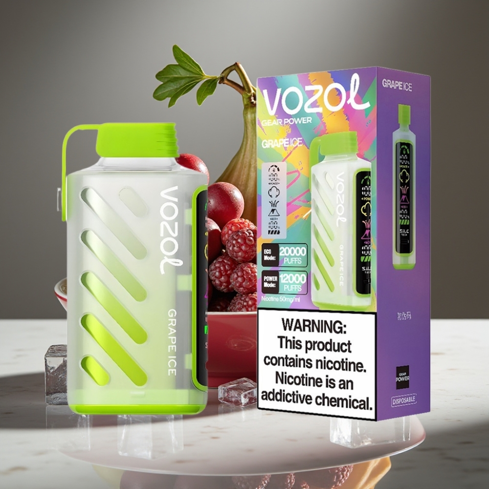 VOZOL Gear Power 20000 Puffs Dual Mesh Coil 20mL Uva Hielo 5%