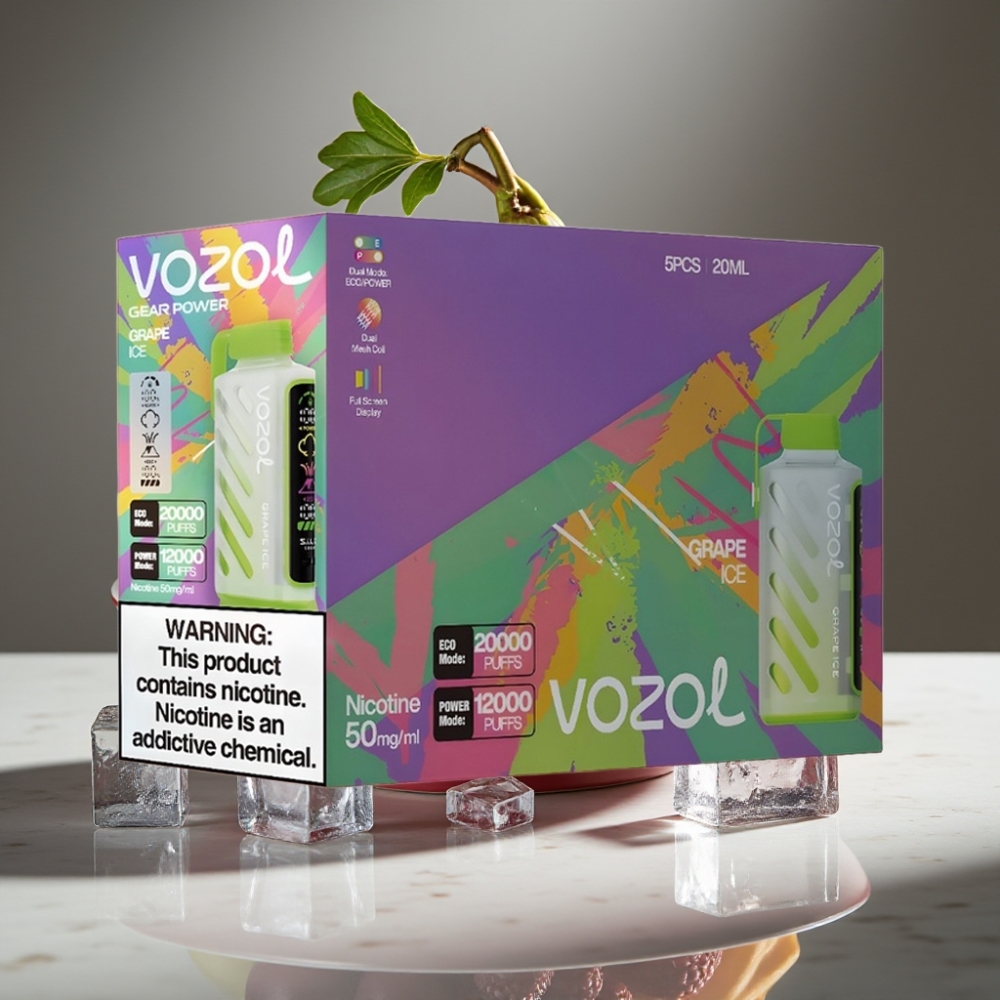 VOZOL Gear Power 20000 Puffs Dual Mesh Coil 20mL Uva Hielo 5%