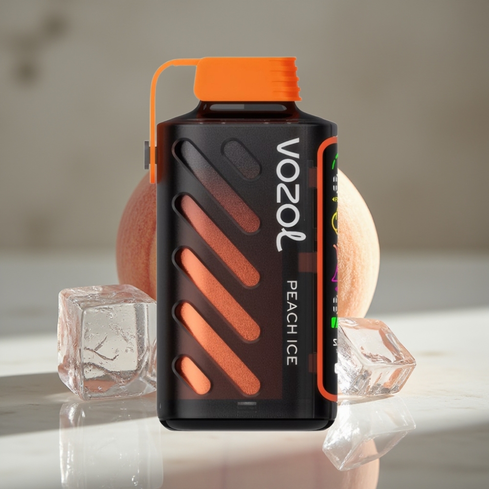 VOZOL Gear Power 20000 Puffs Dual Mesh Coil Full Screen Display Melocotón Hielo