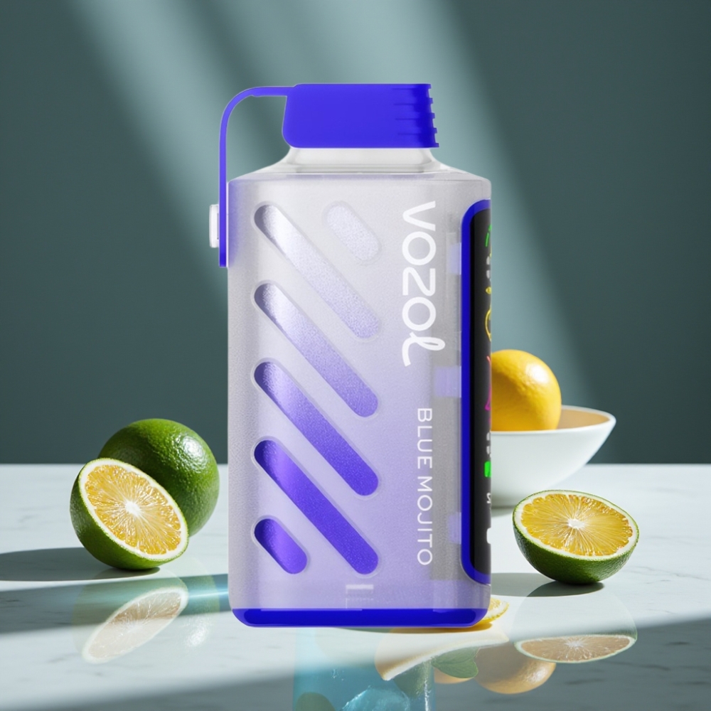 VOZOL Gear Power 20000 Puffs Dual Mesh Coil Full Screen Display Mojito Azul 20mL 5%