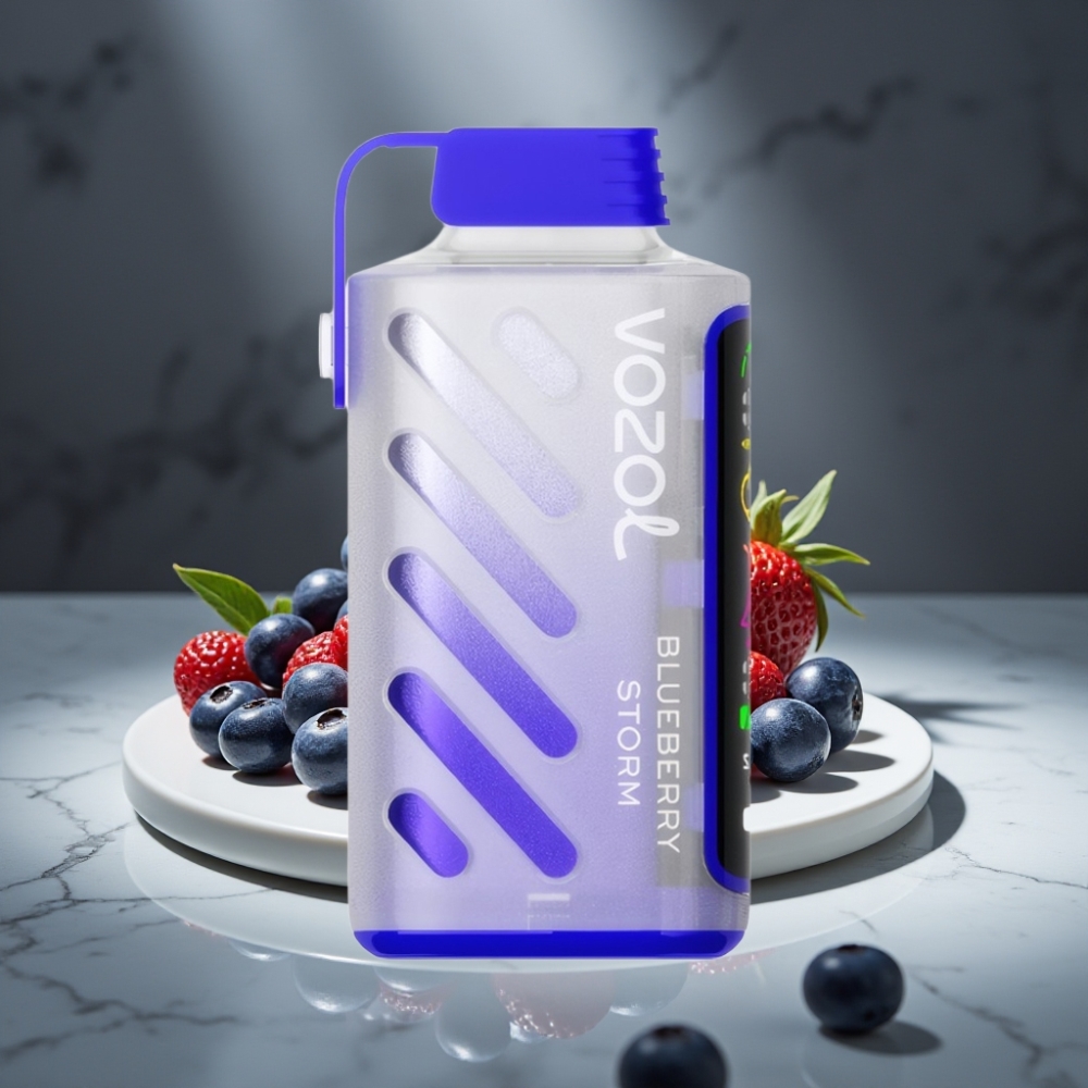 VOZOL Gear Power 20000 Puffs Dual Mesh Coil Tormenta de Arándanos Full Screen Display