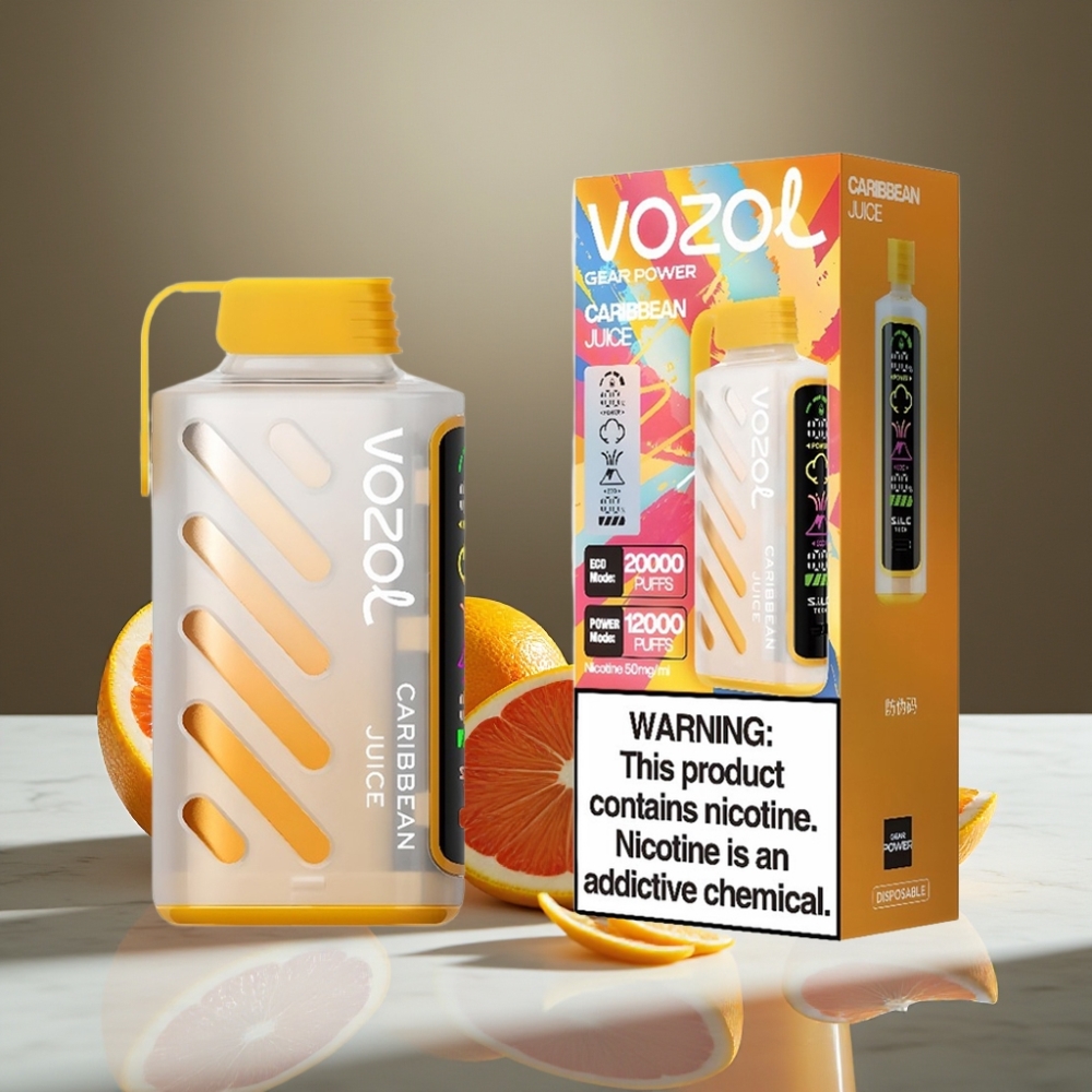 VOZOL Gear Power 20000 Puffs S.i.L.C. Tech Dual Mesh Coil Jugo Caribeño