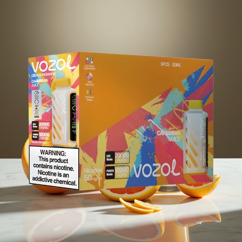 VOZOL Gear Power 20000 Puffs S.i.L.C. Tech Dual Mesh Coil Jugo Caribeño