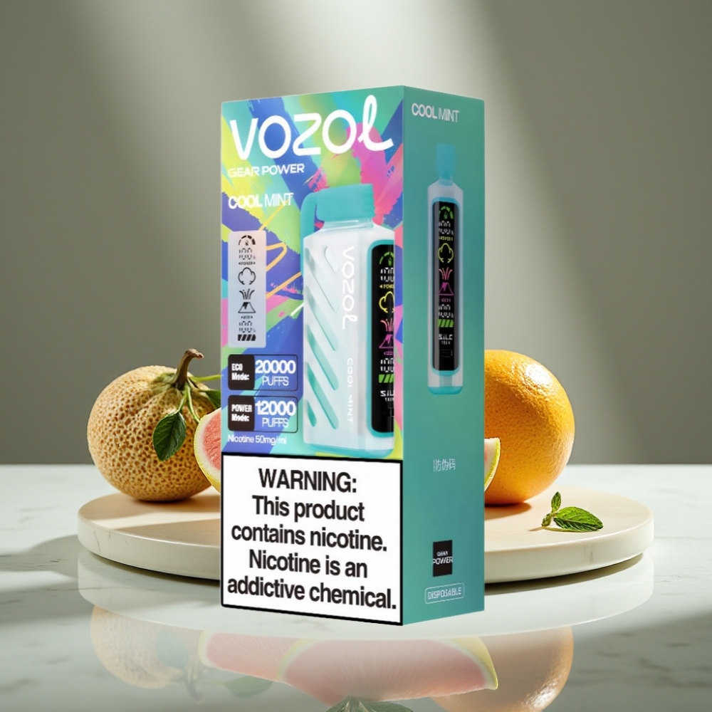 VOZOL Gear Power 20000 Puffs S.i.L.C. Tech Dual Mesh Coil Menta Refrescante